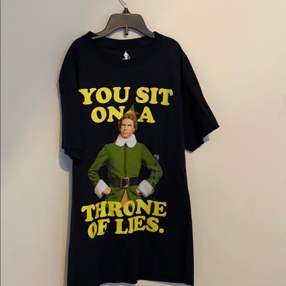 New You Sit on a Throne of Lies Elf shirt